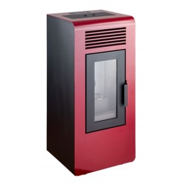 ESTUFA PELLET ECO ROJA 6,5 KW