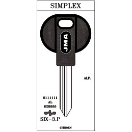 LLAVE C/PLASTICO SIX-3P