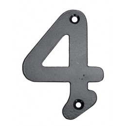 NUMERO 4 HIERRO FORJADO 100 MM