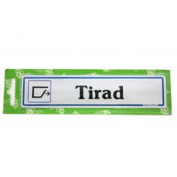 PLACA "TIRAR" ALUMINIO A2