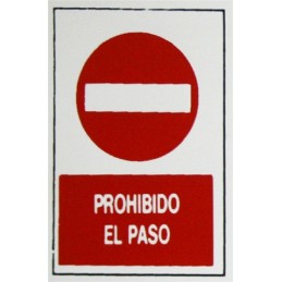 PLACA SEÑAL ADH 300X200X1MM...