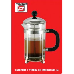 CAFETERA EMBOLO 600ML 8TZ 3003