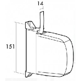 RECOGEDOR MINI BLAN/BLANCO C14