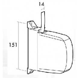 RECOGEDOR MINI BLAN/PINT.C-14