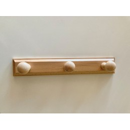 PERCHA MADERA PARED LAC.NAT.3P