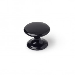 POMO MUEBLE ZAMAK NEGRO 33MM