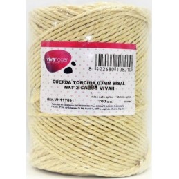 CUERDA TORCIDA 03MM SISAL...